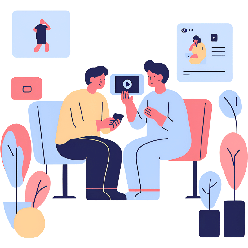 Illustration d'une supervision ABA en visioconférence