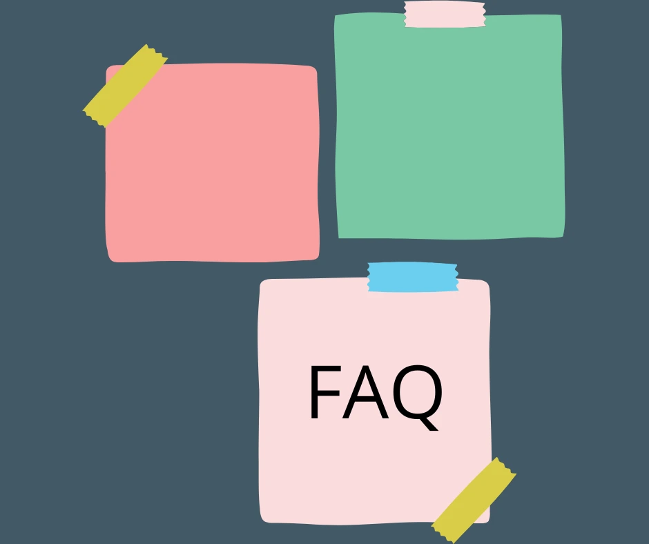 Illustration : Foire aux questions avec des post-it